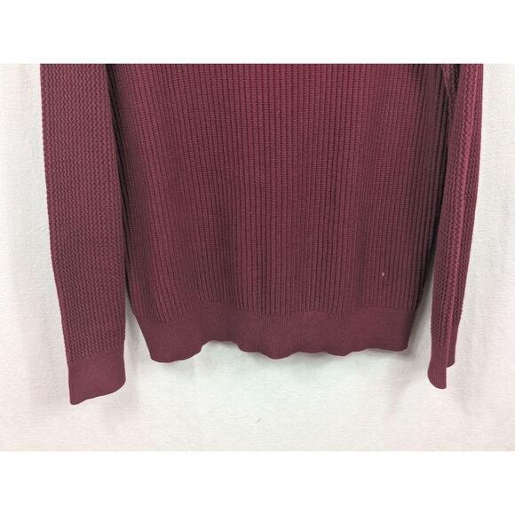 Tommy Bahama Tobago Bay Quarter Zip Sweater Maroon Men's Size Medium - Picture 12 of 12